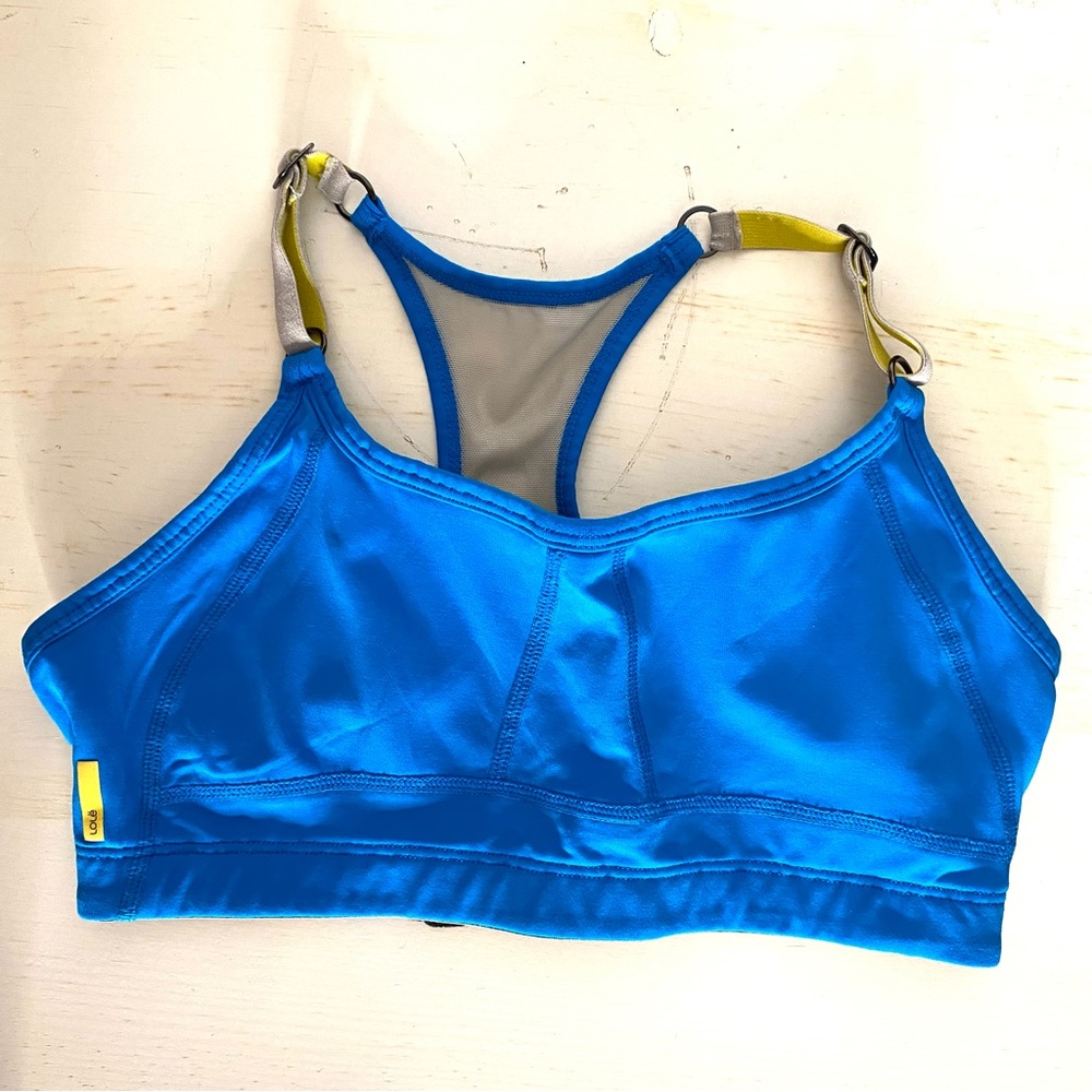Lolë Blue Grey Wicking Sports Bra